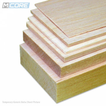 M-Core MCB-SH080-10-100 - Balsa sheet 8x100x1000mm M-Core