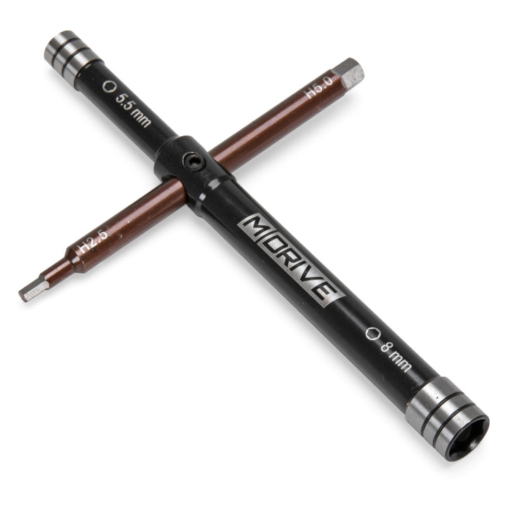 M-Drive MD50100 - Multi Glowplug Tool - Nuts: 8/5.5mm & Hex: 2.5/5mm