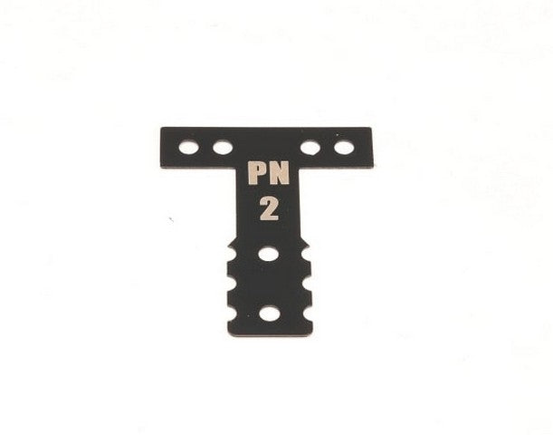 PN Racing MR3072K - Mini-Z MR03/MR04 MM Spring Steel T-Plate #2 (Black)