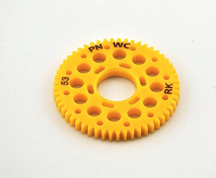 Marka Racing MZR-877-WC - 1:28 Mini-Z 2WD 64 Pitch Spur Gear 53T-WC (YELLOW) - CNC