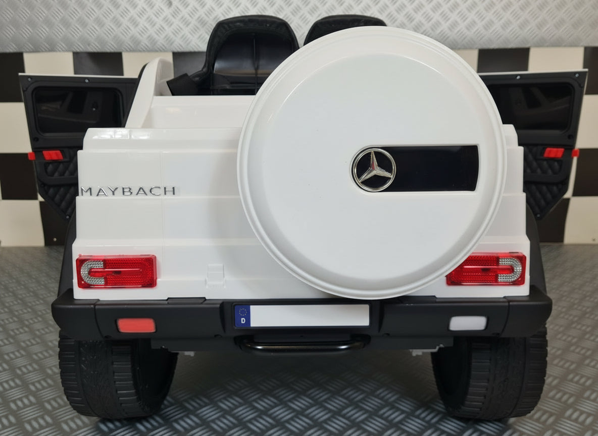 Mercedes-Benz Maybach G650 elbil för barn – vit