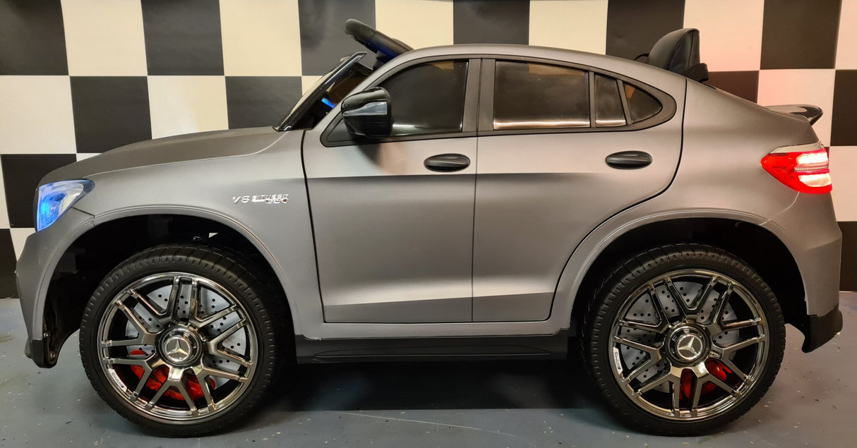 Elektrisk børnebil Mercedes GLC 63 AMG mat grå