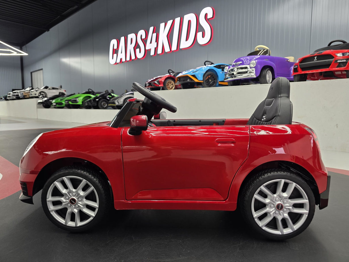 MINI Cooper S 12V elbil för barn – 1 person, metallic röd