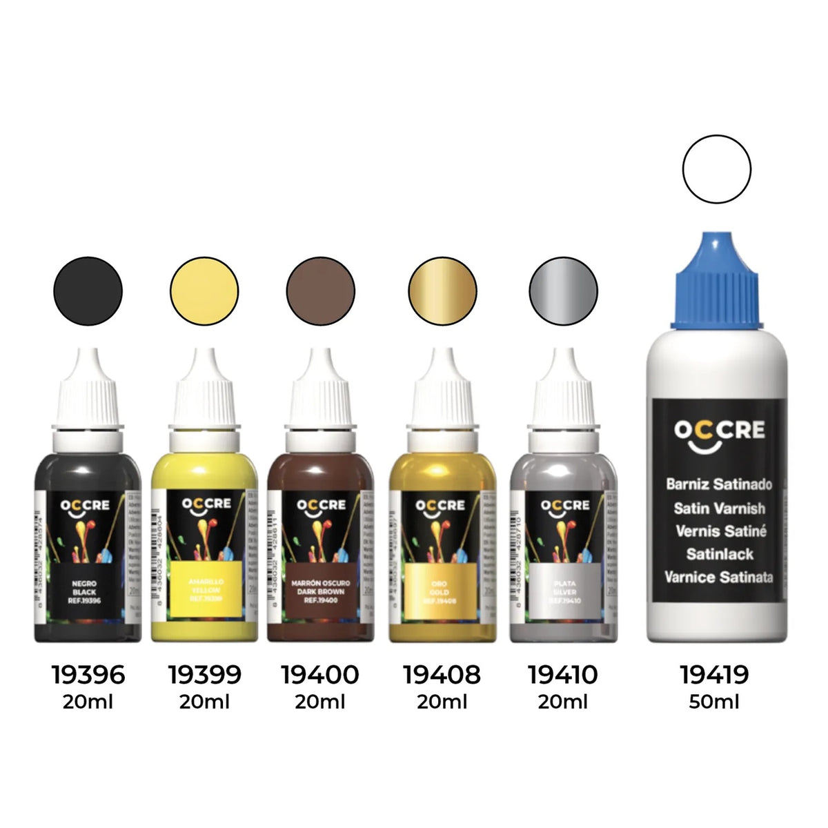 OcCre Paint Set 6 Bottles Rocket