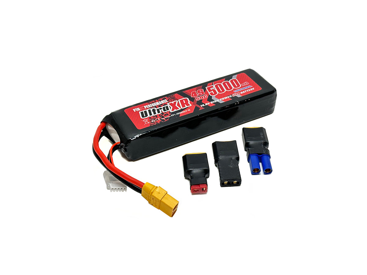 PINK PERFORMANCE PP1-4S5000LP-M - Pink Ultra XR LiPo 4S 14.8V-5000-50C Multi LP 160x46x32mm 490g Soft