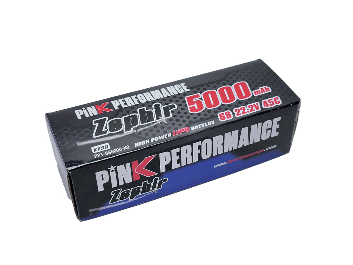 PINK PERFORMANCE PP1-6S5000-X9 - Pink Performance Zephir LiPo 6S 22.2V-5000-45C XT90160x46x44mm 735g