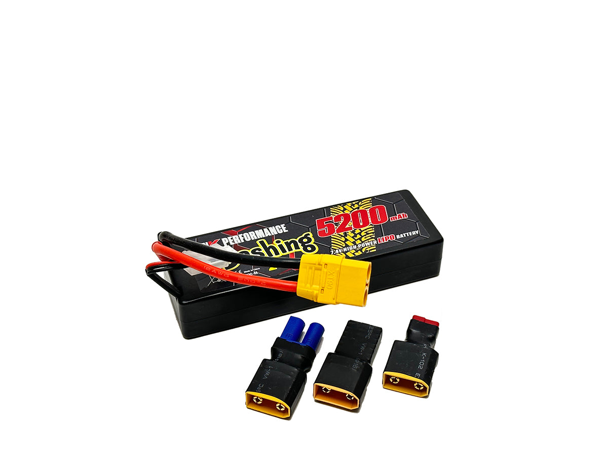 PINK PERFORMANCE PP3-2S5200-M - Pink Bashing LiPo 2S 7.4V-5200-50C Multi 139x47x25mm 310g