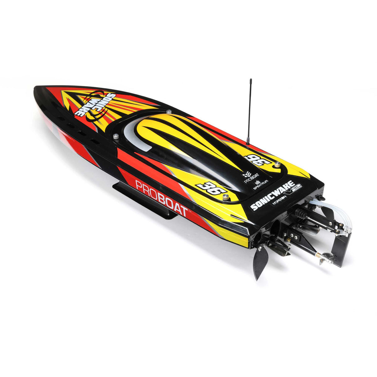 Sonicwake V2 36 Self-Righting, BL, Black: RTR