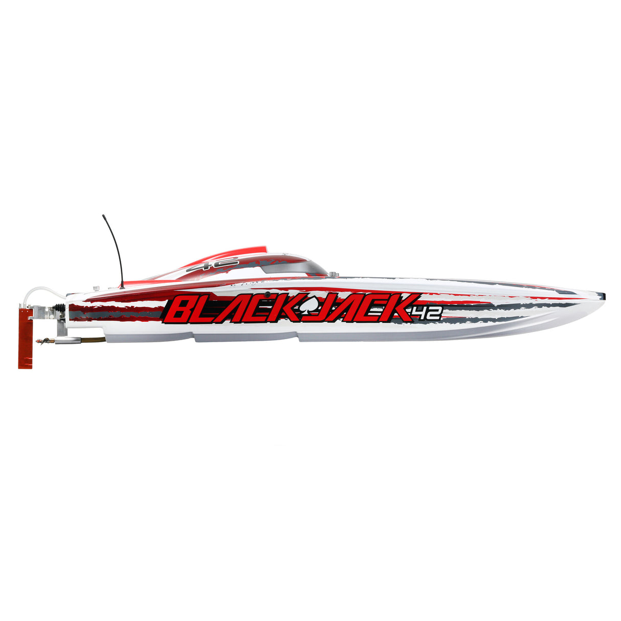 Blackjack 42-inch Brushless 8S Cat,WHT/RED:RTR