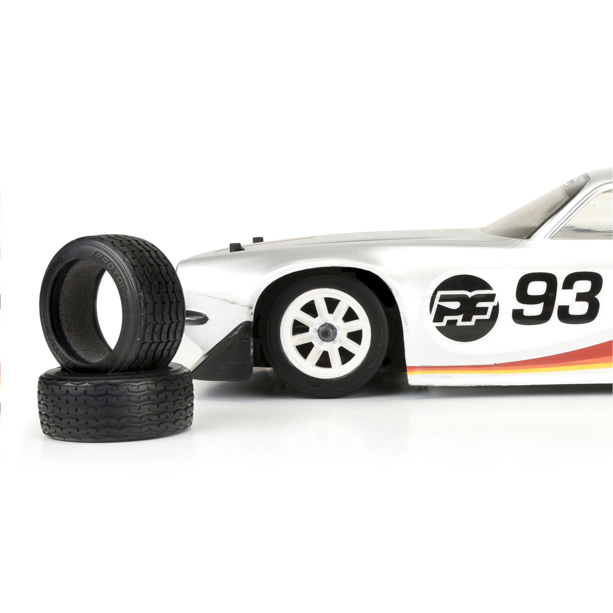 VTA Front Tire, 26mm, Mounted White Wheel