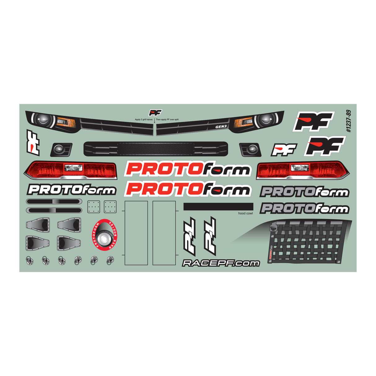 Gen3-C Light Weight Clear Body: Oval