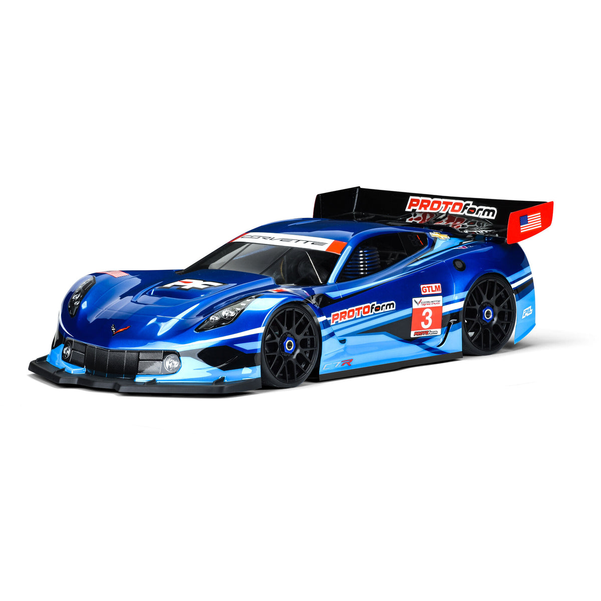 1/8 Corvette C7.R Clear Body :GT, Short Wheelbase