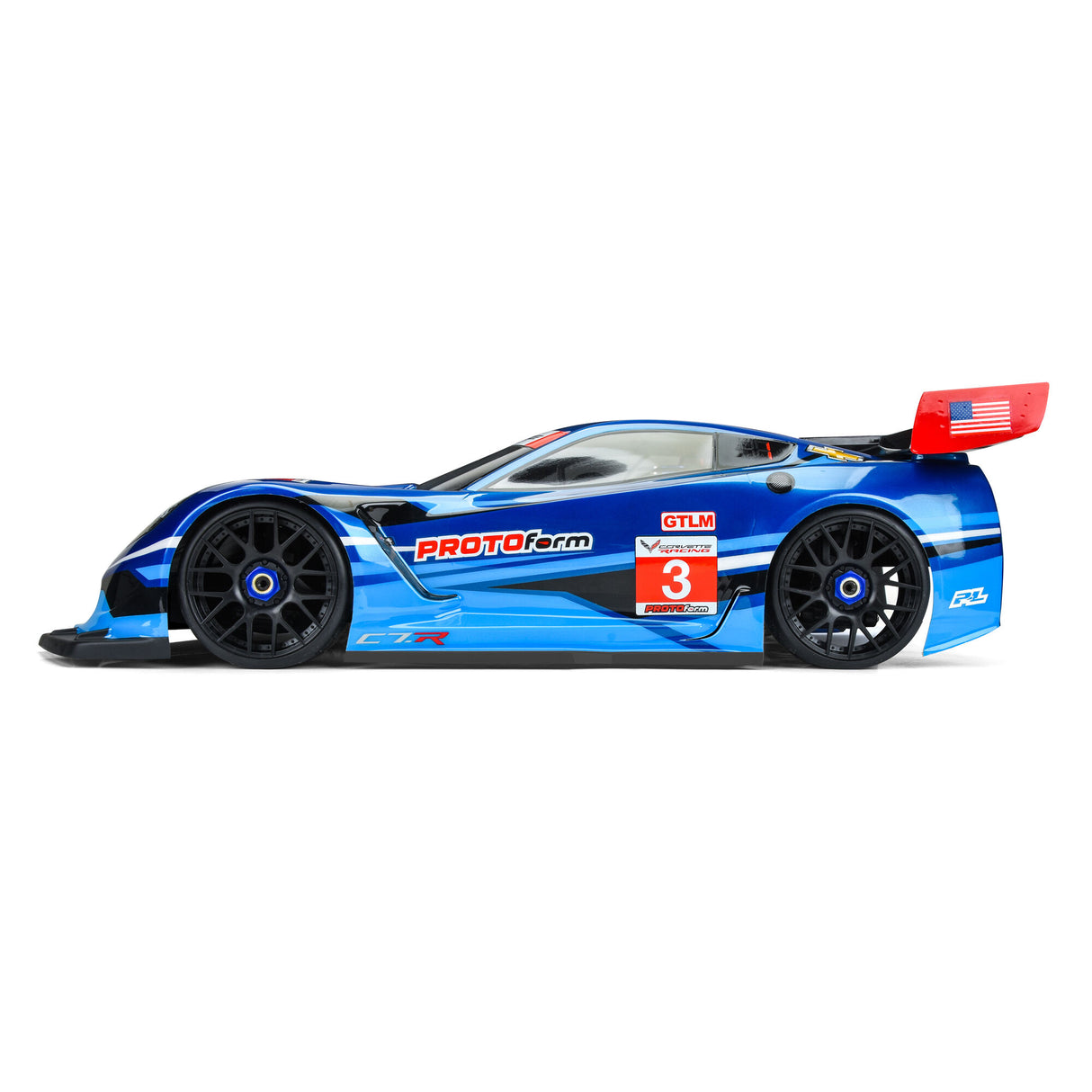 1/8 Corvette C7.R Clear Body :GT, Short Wheelbase