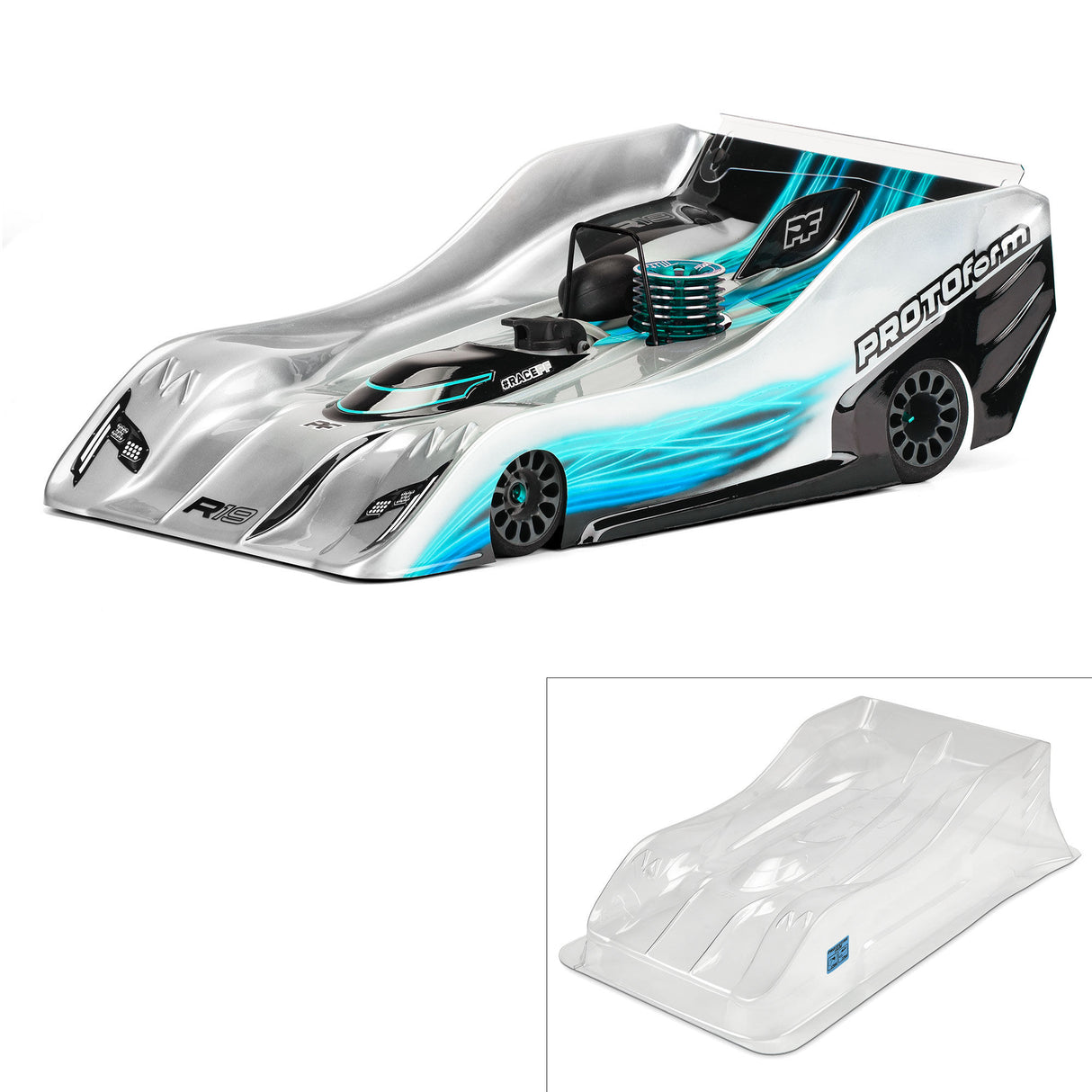 1/8 R19 Light Weight Clear On Road Body