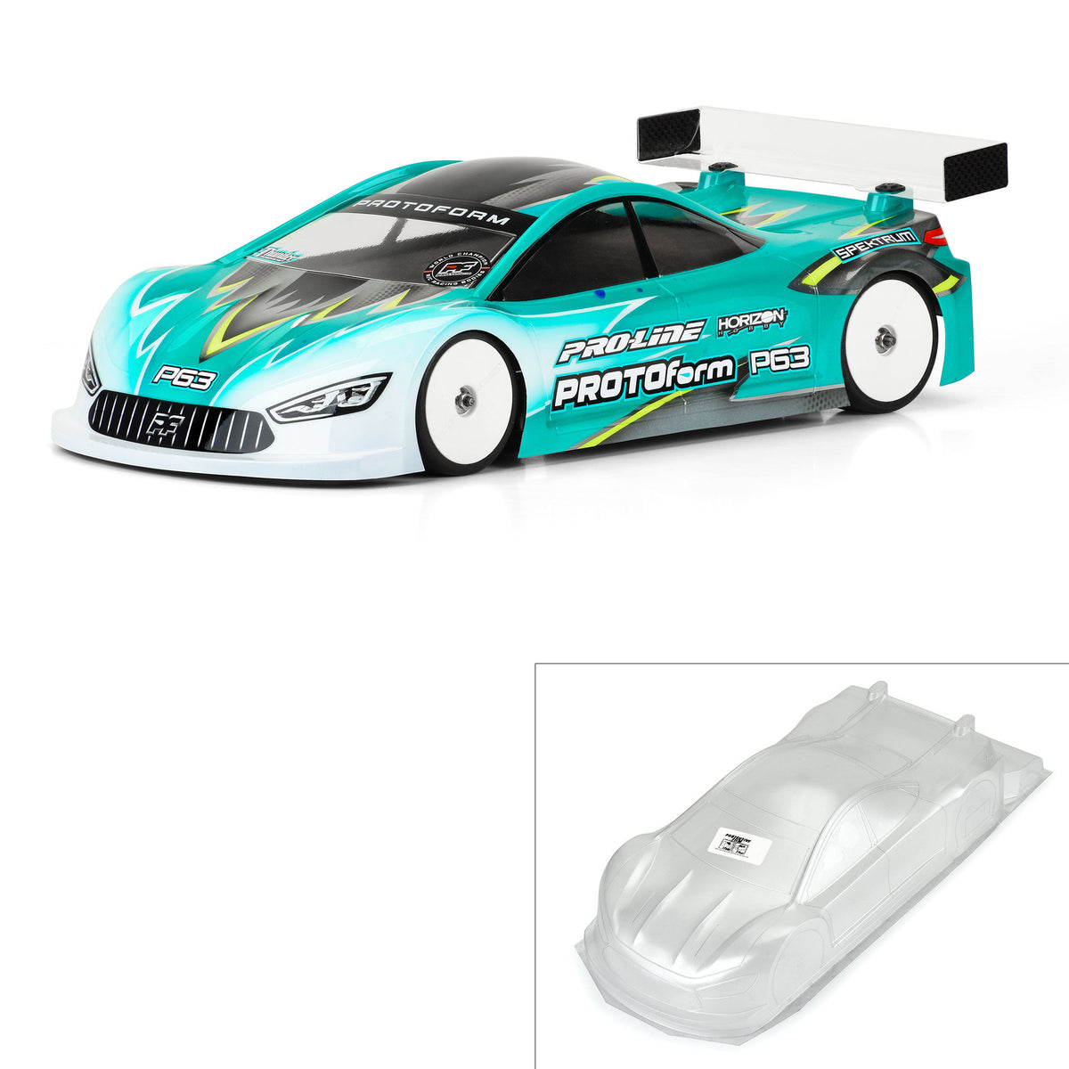 1/10 P63 Light Wght (0.65mm) Clr Bdy for 190mm TC
