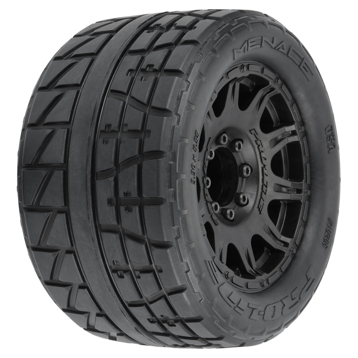 1/8 Menace HP F/R 3.8 MT MTD 17mm Blk Raid (2)