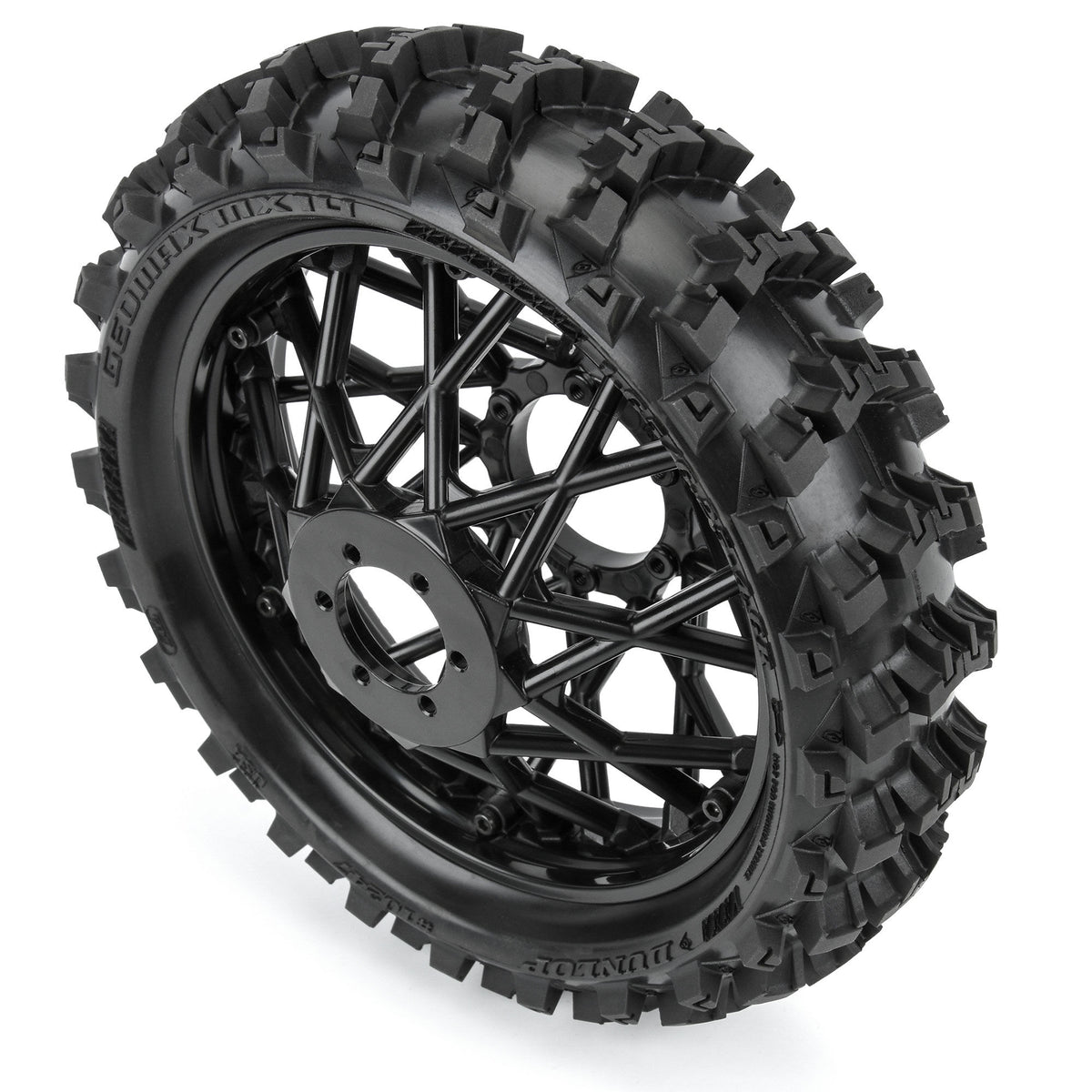 Dunlop Geomax MX14 V2 Bead CR4 Rear Tire MTD Bullyspoke Black: Promoto-MX