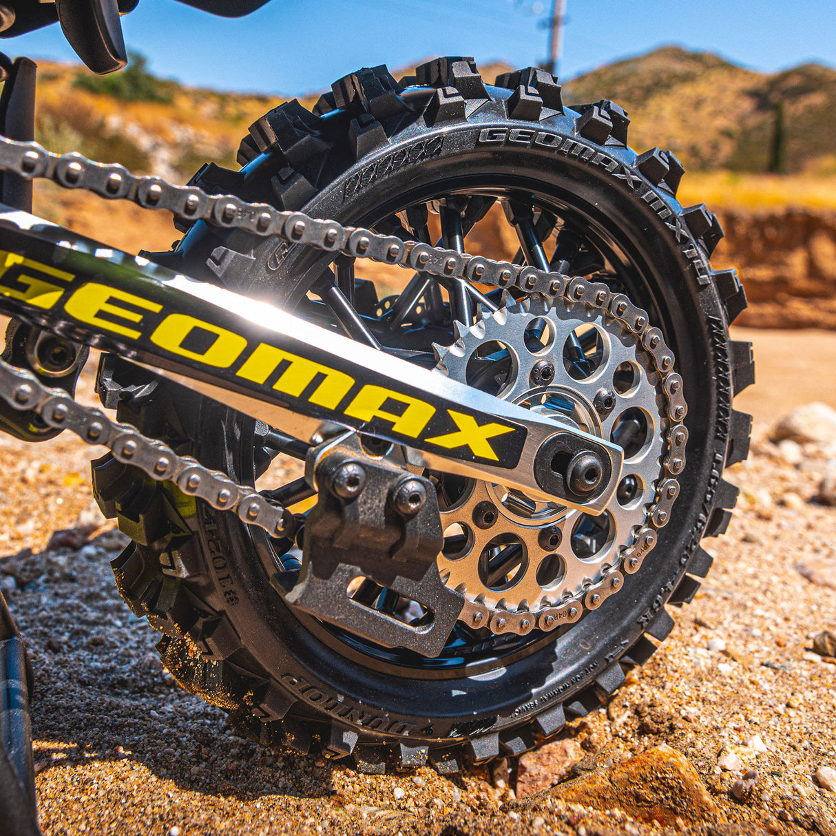 Dunlop Geomax MX14 V2 Bead CR4 Rear Tire MTD Bullyspoke Black: Promoto-MX