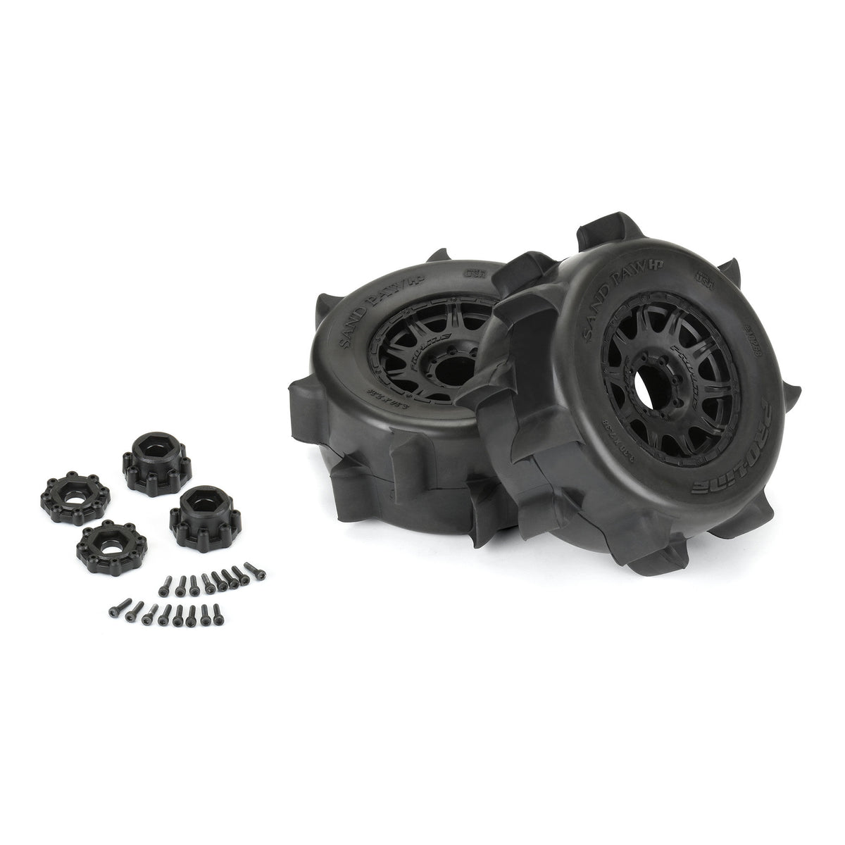 Sand Paw HP BELTED F/R 3.8" MT Tires MTD 17mm Black Raid (2)