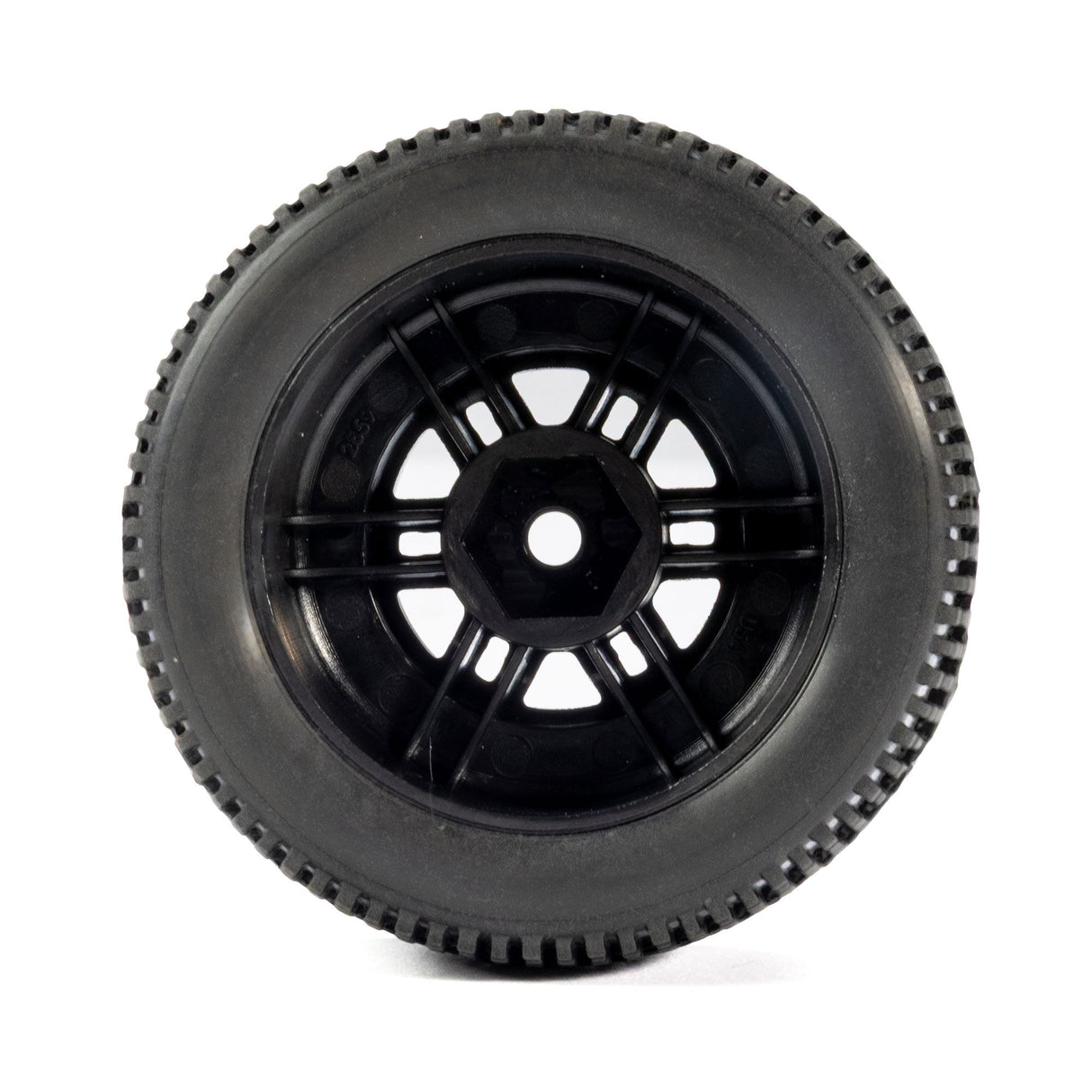 King-Pin F/R Tires Mounted 12mm Hex Black Split Six (4) for ARRMA MOJAVE GROM