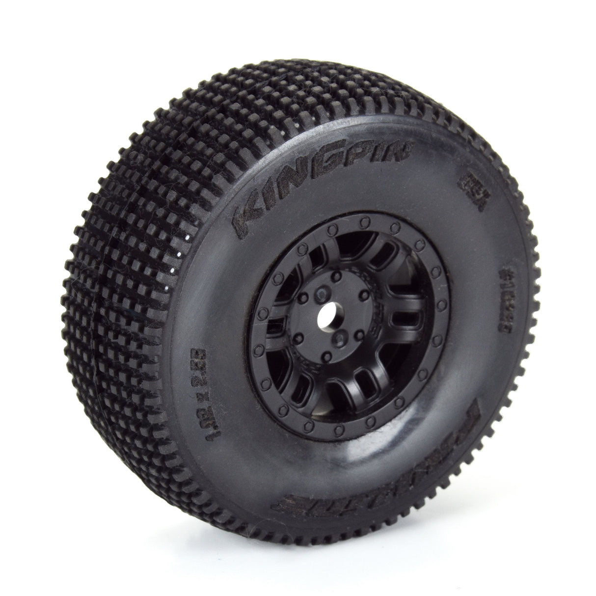 King-Pin F/R Tires Mounted 12mm Hex Black Split Six (4) for ARRMA MOJAVE GROM