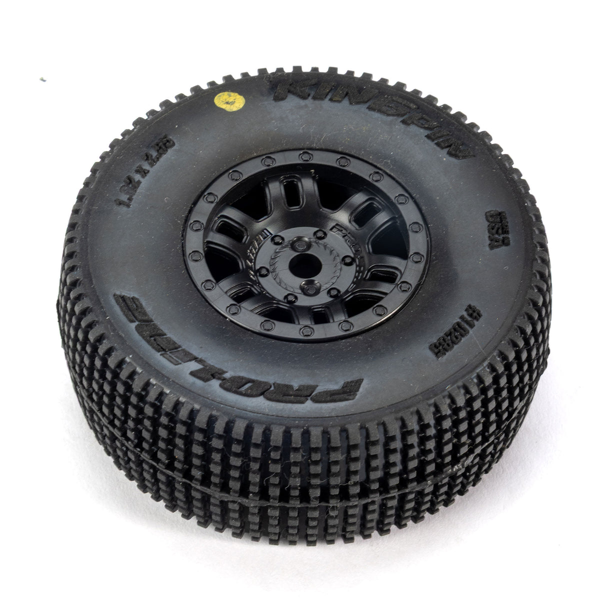 King-Pin F/R Tires Mounted 12mm Hex Black Split Six (4) for ARRMA MOJAVE GROM