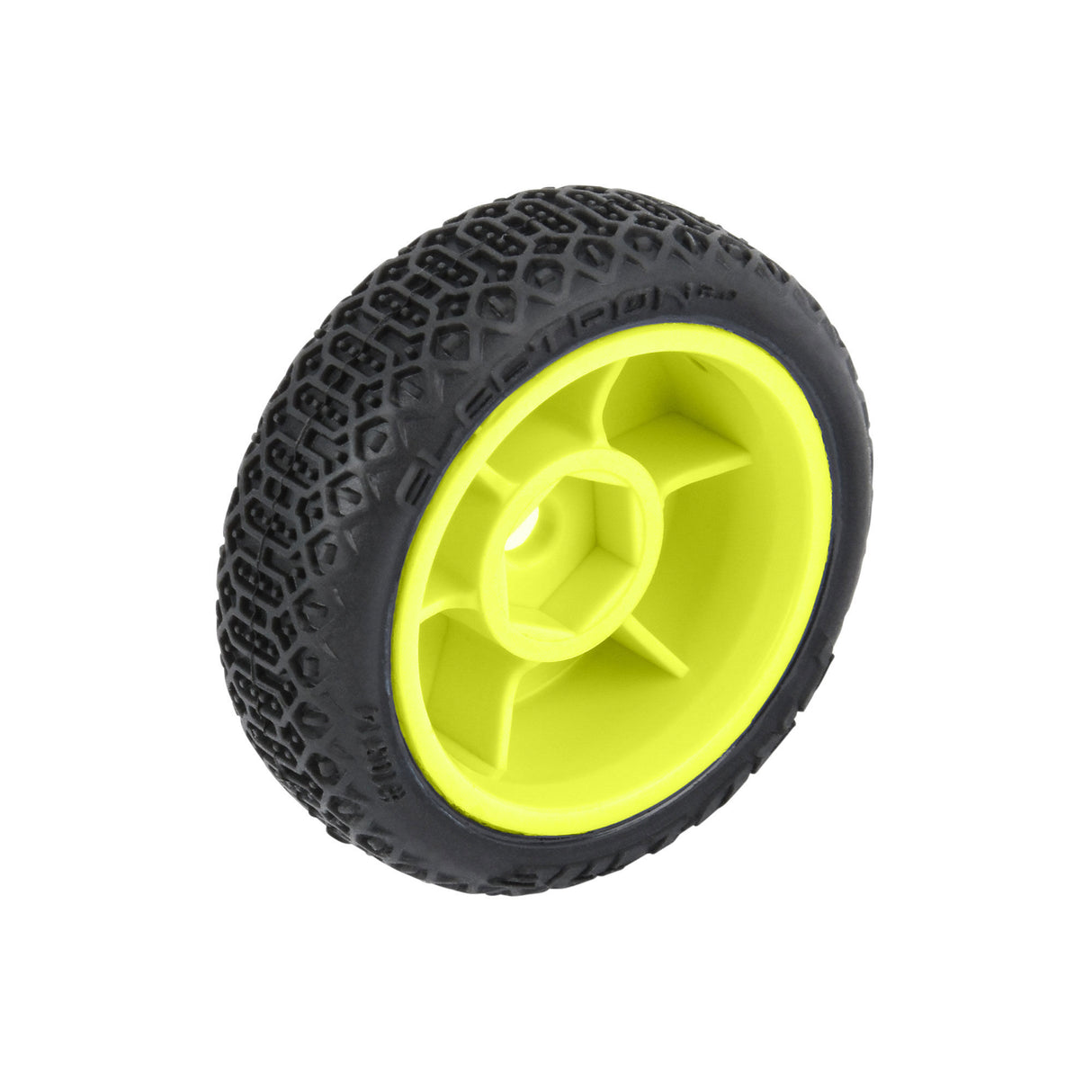 Electron 2.0 F/R Tires Mounted 7mm Yellow (4) for Losi Micro-B