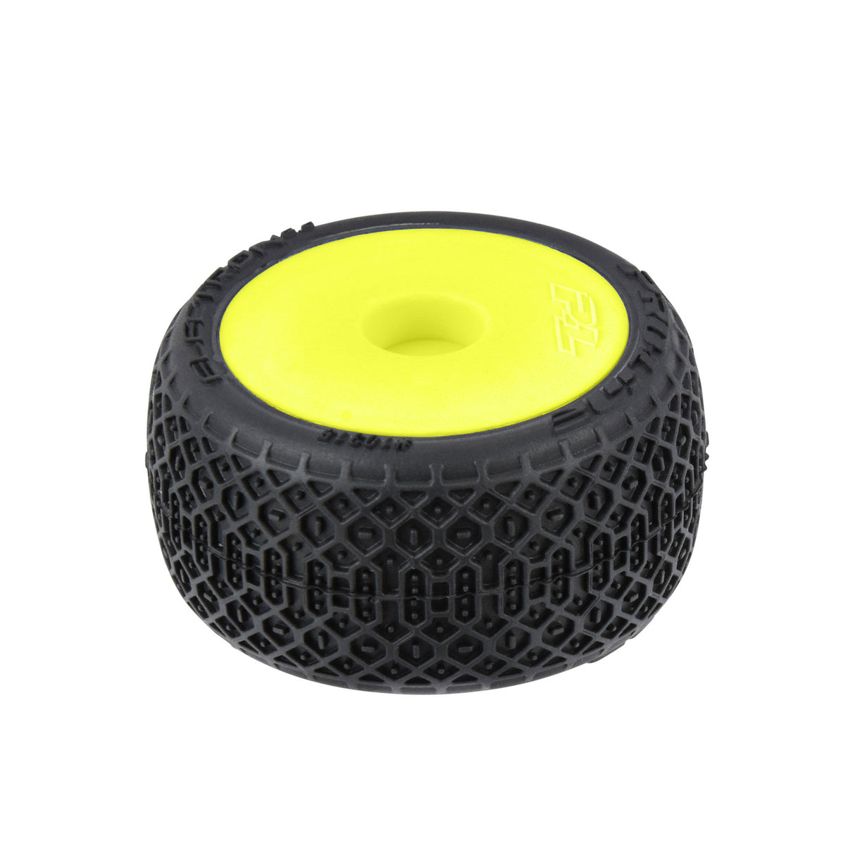 Electron 2.0 F/R Tires Mounted 7mm Yellow (4) for Losi Micro-T