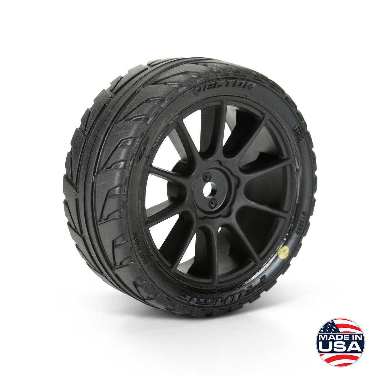 Vector Tire MTD 12mm Black Mach 10 Wheel (4) for ARRMA TYPHON GROM