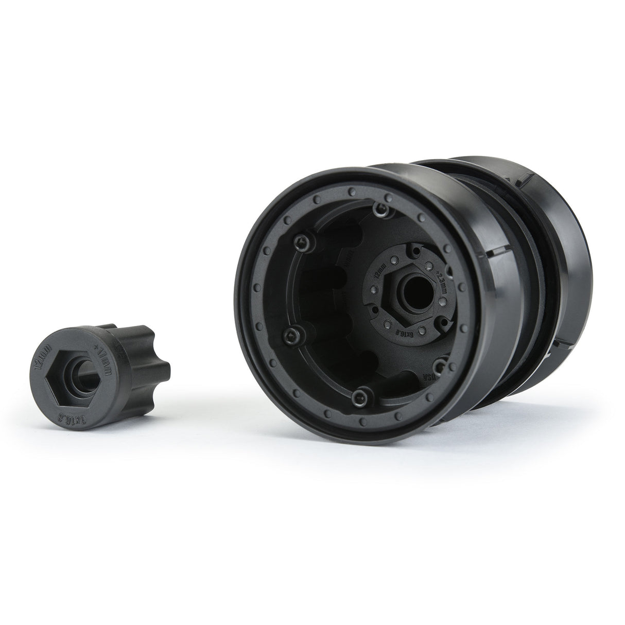Carbine 1.9 Black Dually Wheels for Crawlers F/R