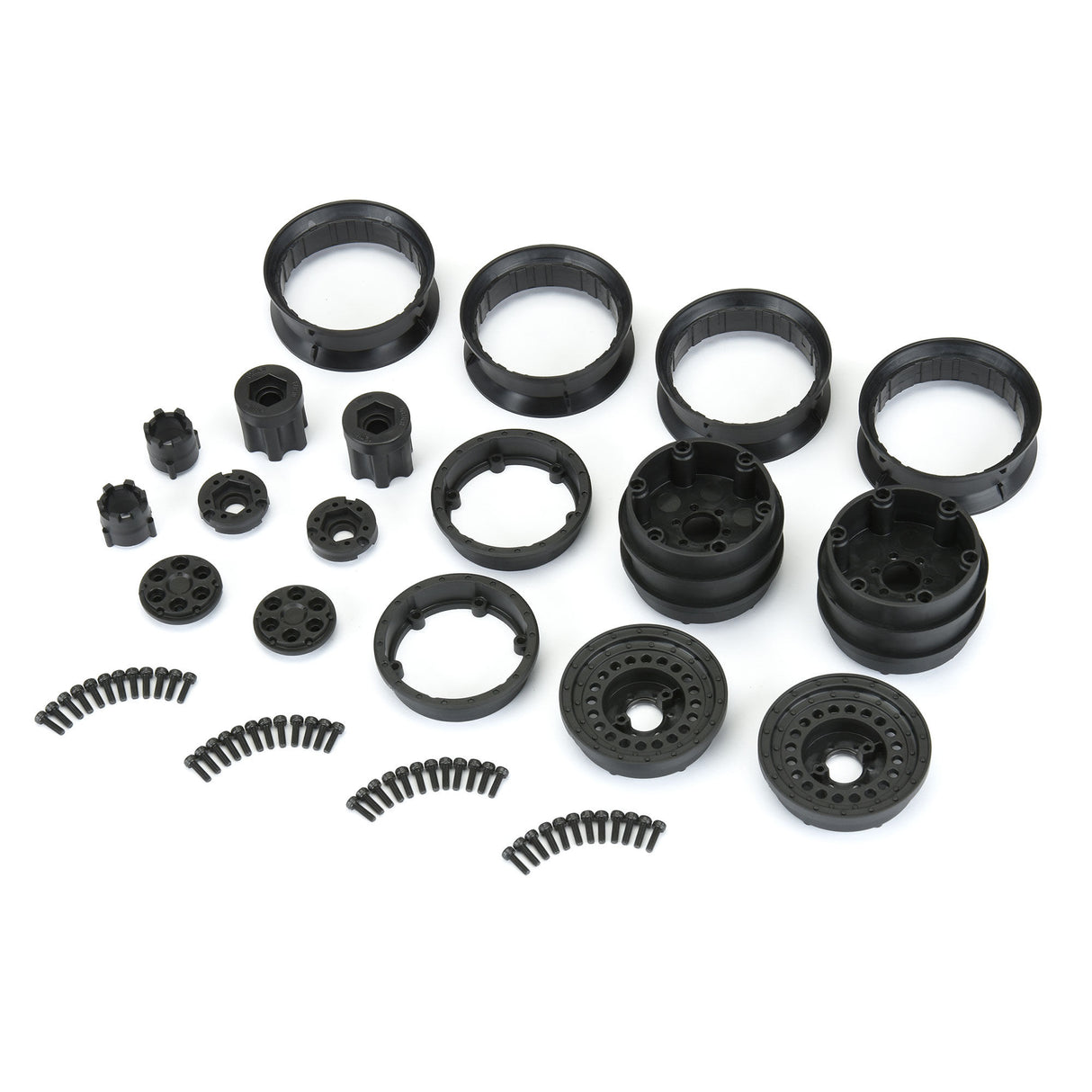 Carbine 1.9 Black Dually Wheels for Crawlers F/R