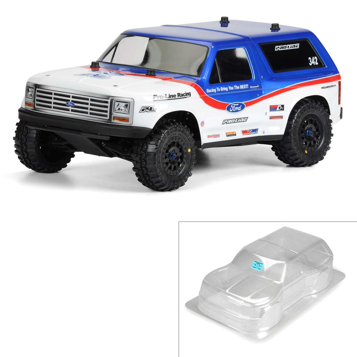 1981 Ford Bronco Clear Body : PRO-2 SC, SLH
