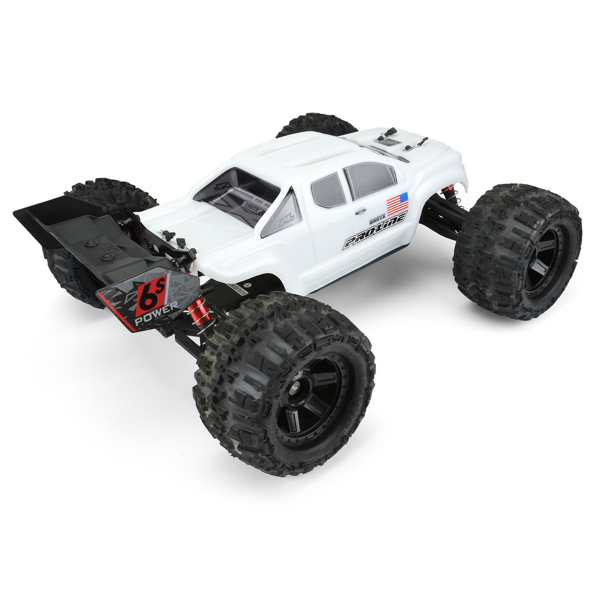 Pre-Cut Brute Bash Armor (White) Body-ARRMA Kraton