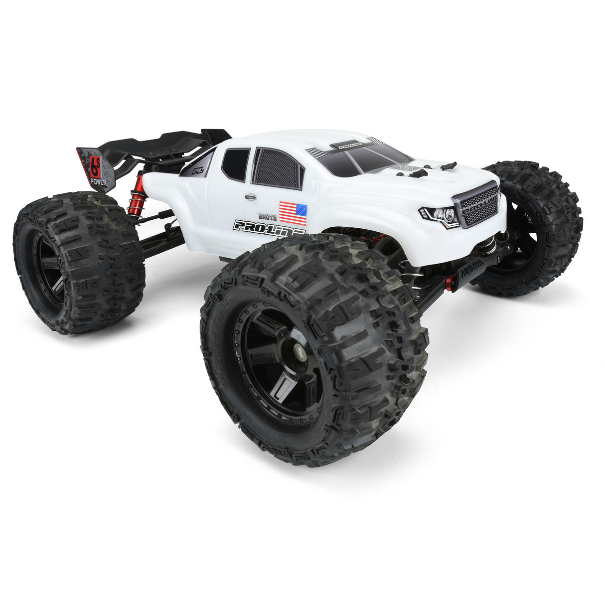 Pre-Cut Brute Bash Armor (White) Body-ARRMA Kraton