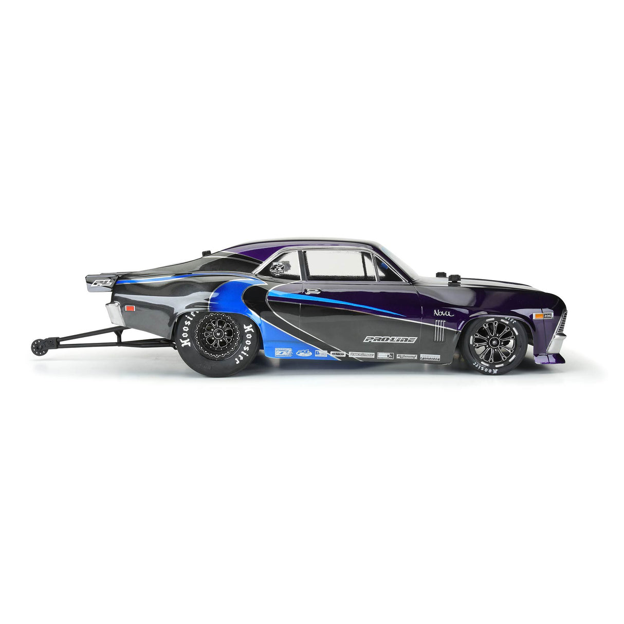1969 Chevy Nova Clear Body: 22S/Slash 2wd Drag Car