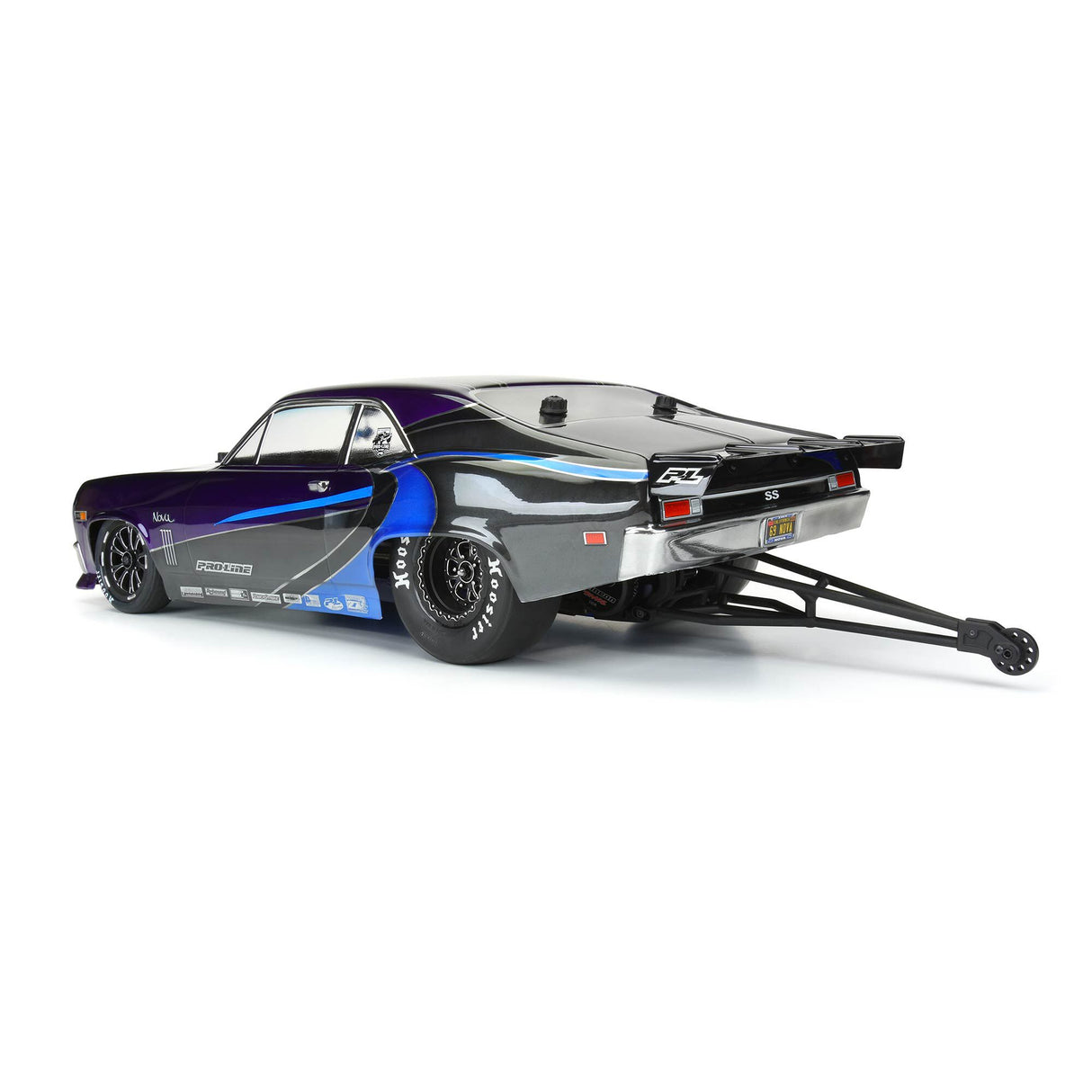 1969 Chevy Nova Clear Body: 22S/Slash 2wd Drag Car