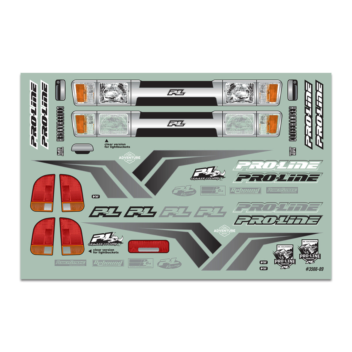 1/10 Cliffhanger HP Cab-Only Clr Bdy 12.3 Crwlrs