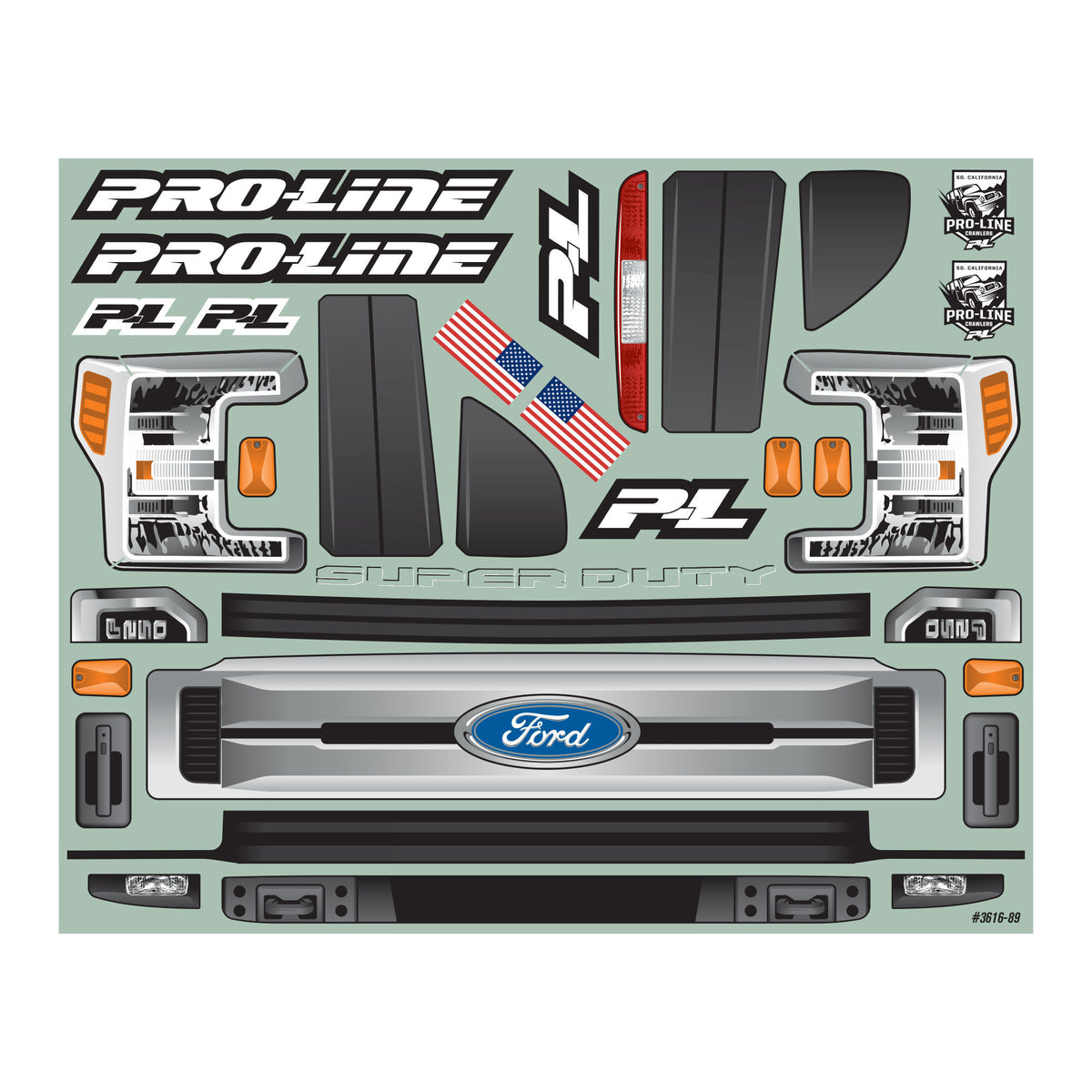 2017 Ford F-250 Super Duty Cab-Only Clear Body for SCX6