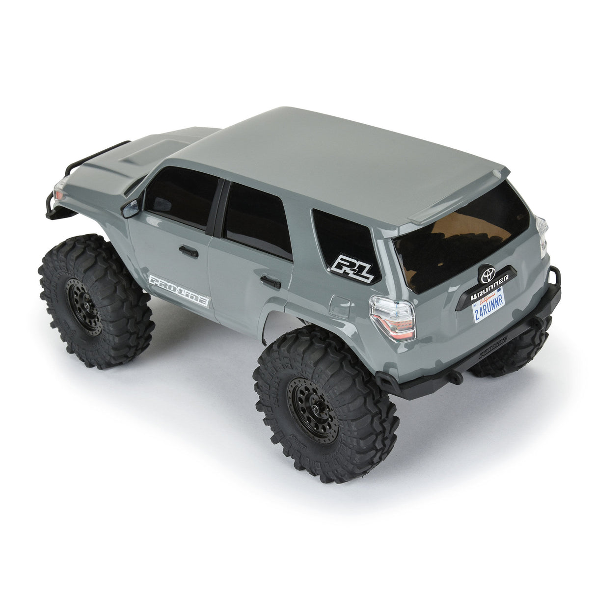 2024 Toyota 4Runner Hard Body Painted (Lunar Rock Gray) and Assembled for Axial SCX24 (132mm Wheelbase)