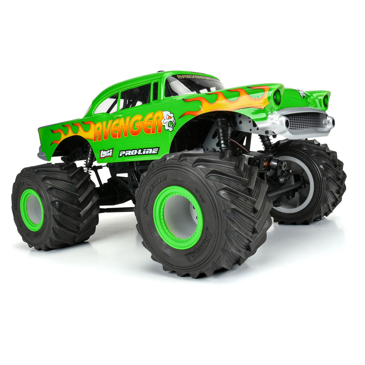 1957 Chevy Bel Air "Avenger Edition" Clear Body for Losi LMT, Crawler, 1/8 MT