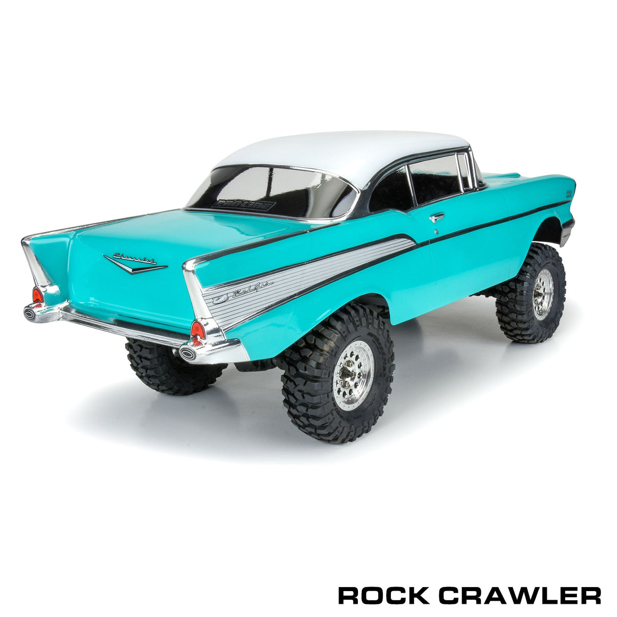 1957 Chevy Bel Air "Avenger Edition" Clear Body for Losi LMT, Crawler, 1/8 MT