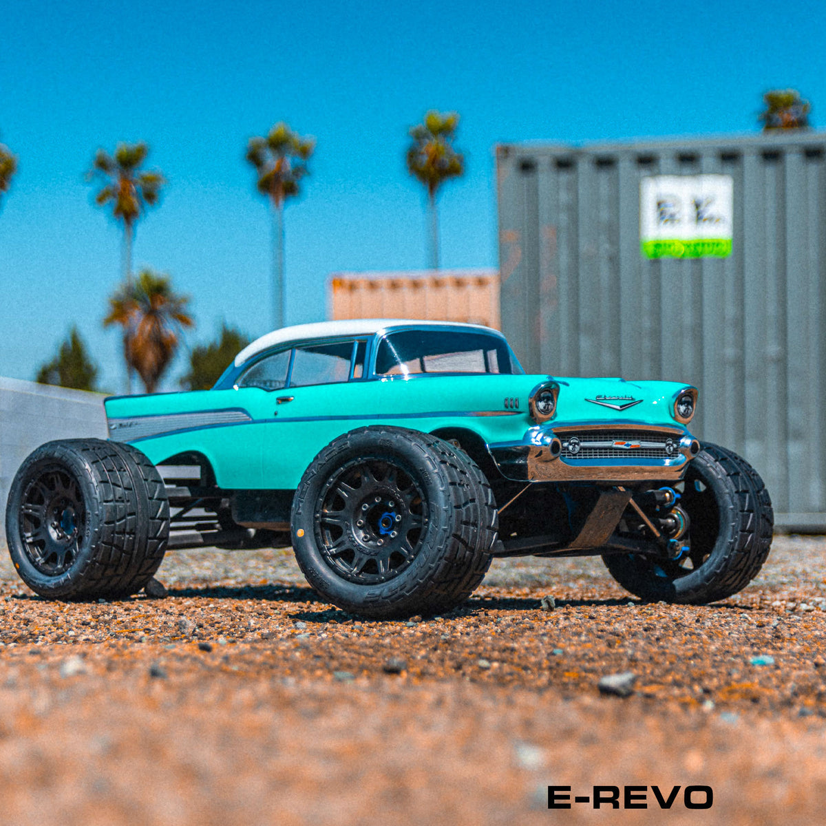 1957 Chevy Bel Air "Avenger Edition" Clear Body for Losi LMT, Crawler, 1/8 MT