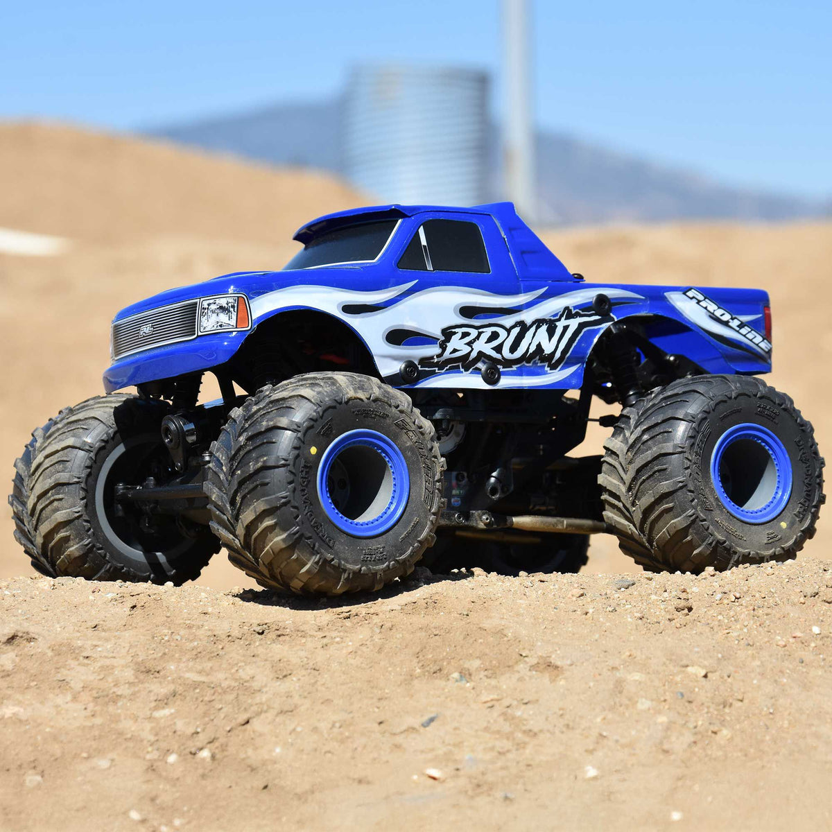 Pre-Cut Brunt Tough-Color Blue Body for Losi Mini LMT