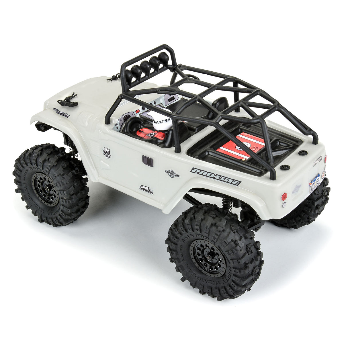 1979 Toyota Land Cruiser FJ40 Clear Body with Trail Cage for Axial SCX24