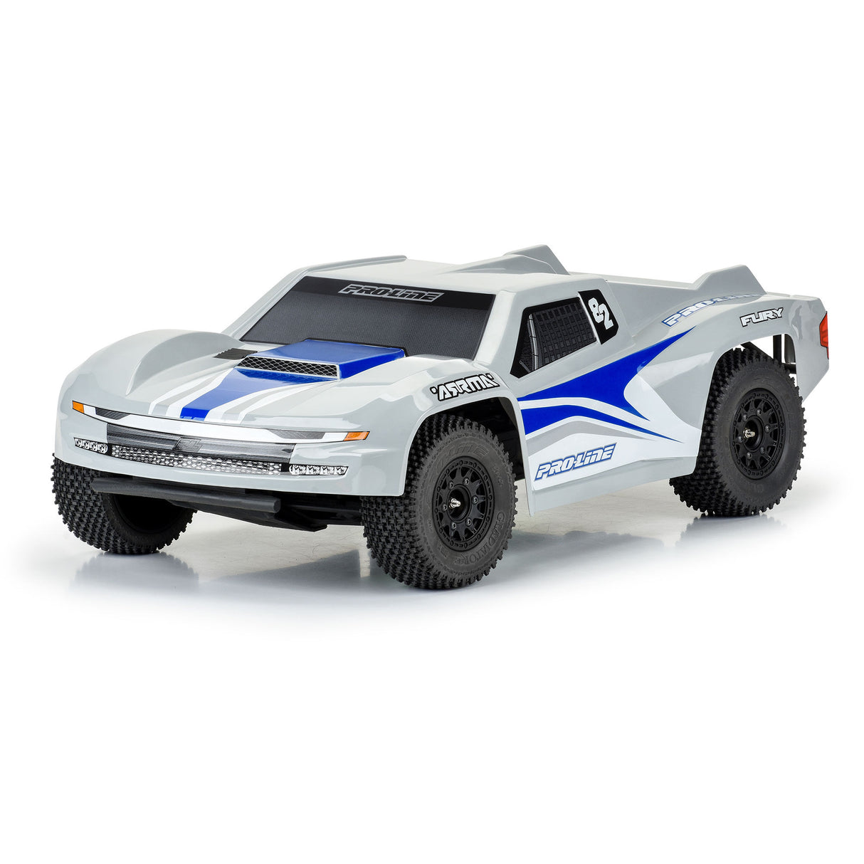 Pre-Cut Sector Tough-Color Gray Body for ARRMA Fury