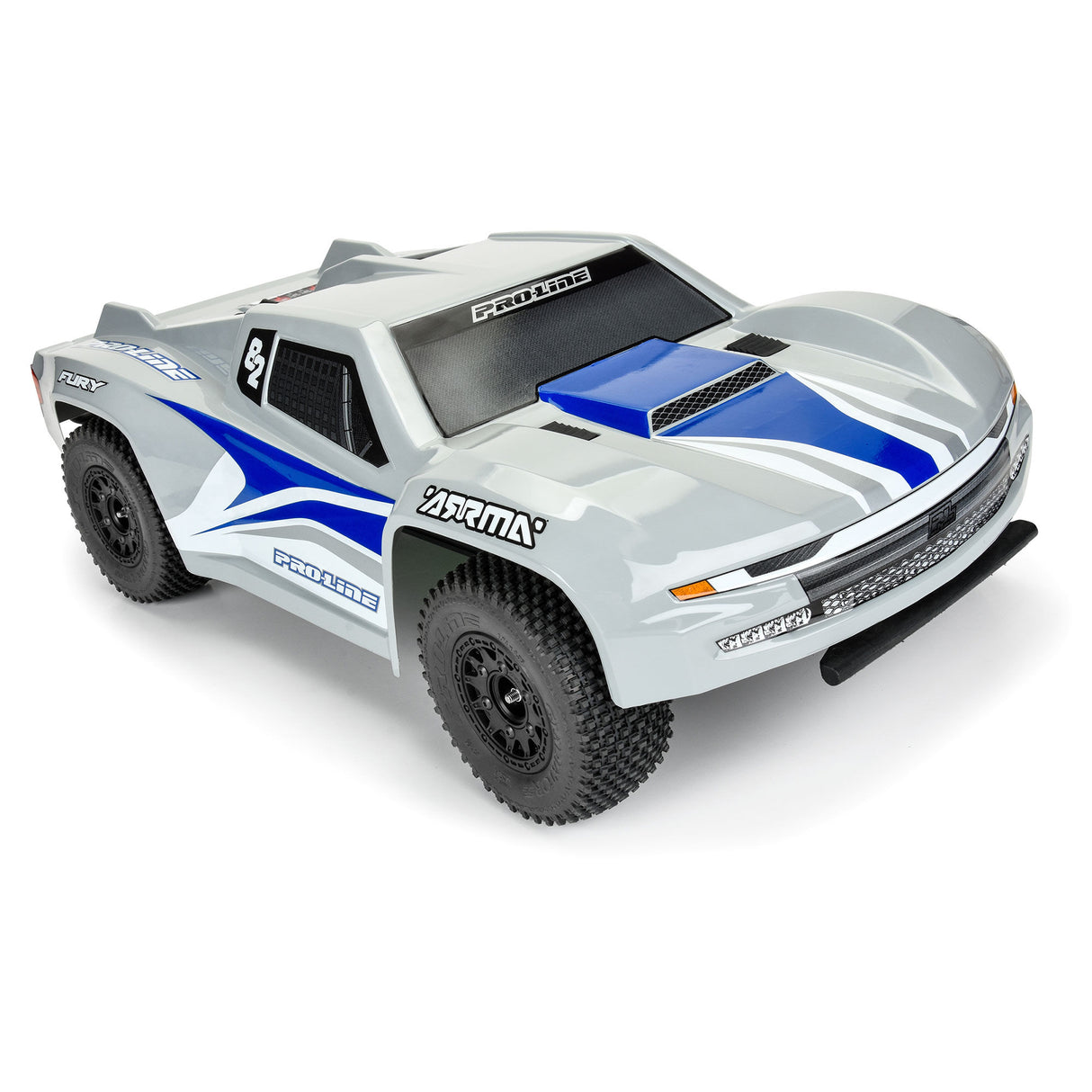 Pre-Cut Sector Tough-Color Gray Body for ARRMA Fury