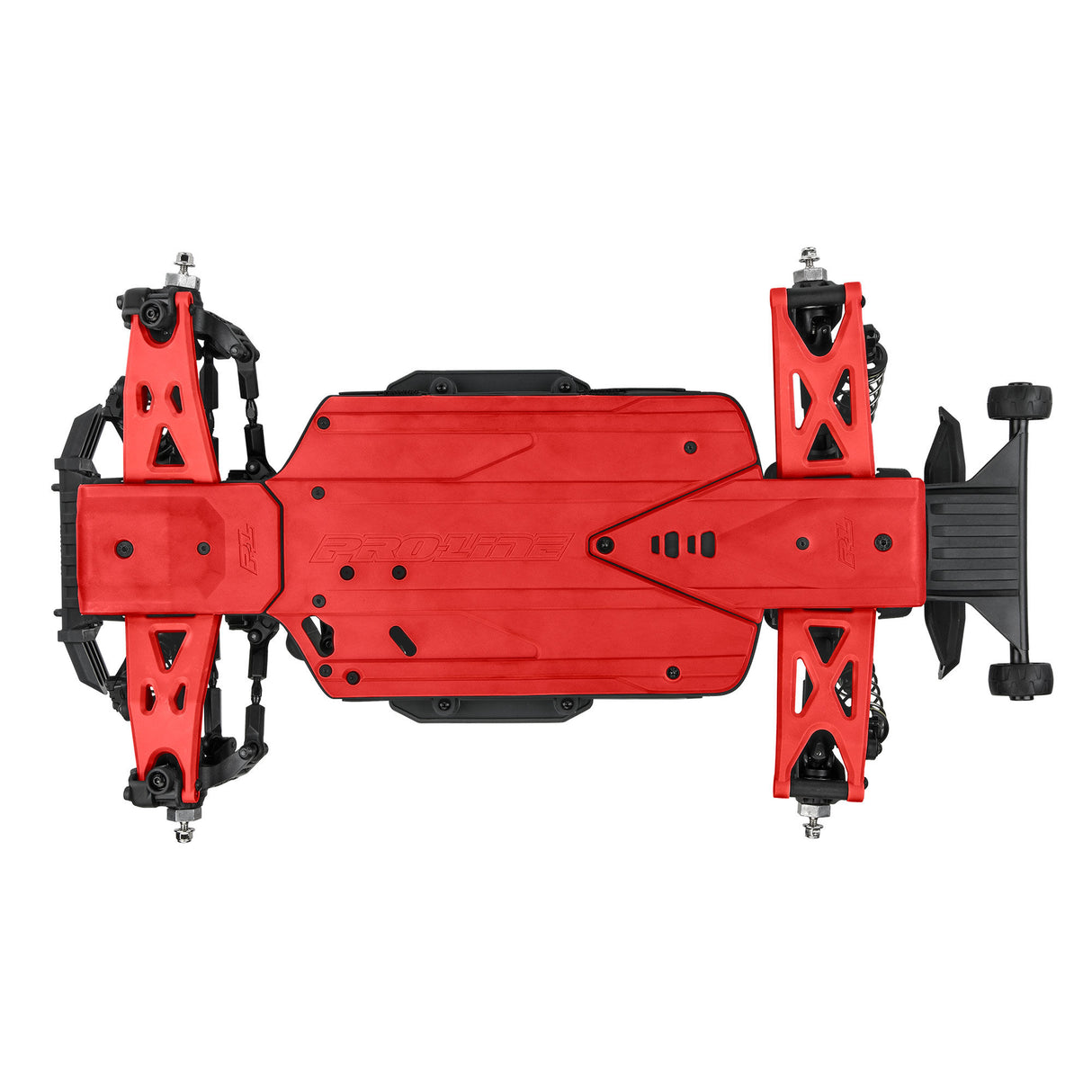 Bash Armor F/R Skid Plates (Red) for ARRMA 3S Vehicles