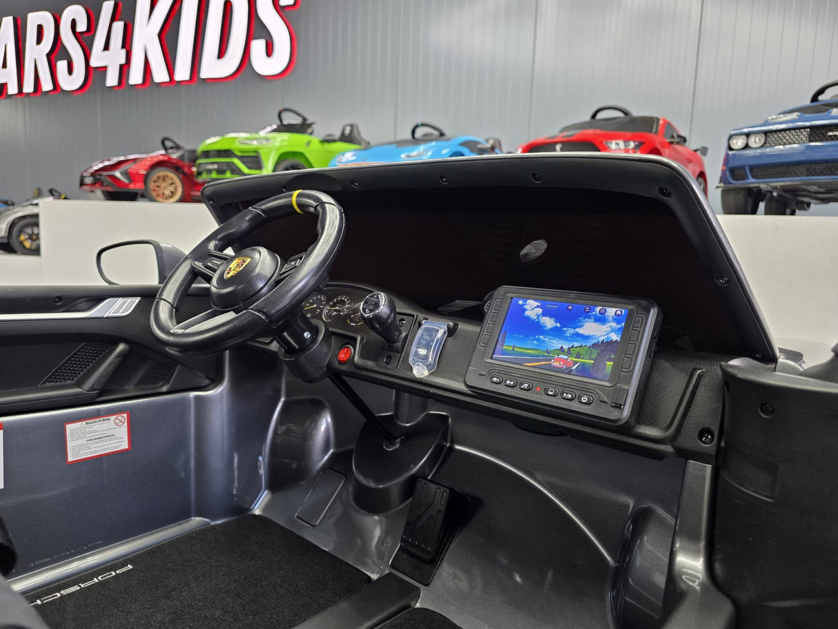 Porsche 911 24 volt GT3 børnebil metallic grå