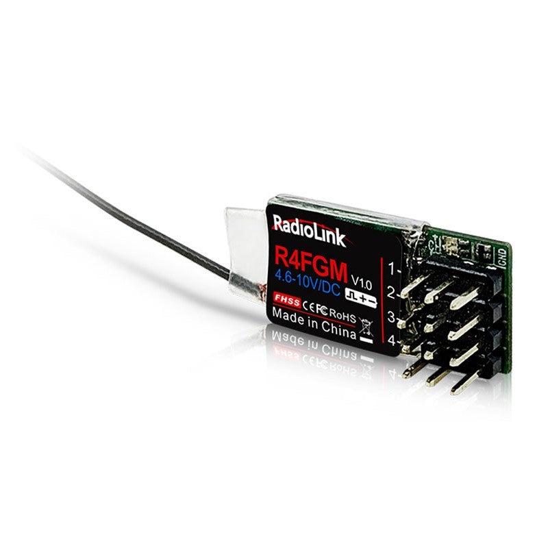 R4FGM Mini 2.4Ghz 4Ch Receiver for RC4GS, RC6GS, RC8X,T8FB & T8S