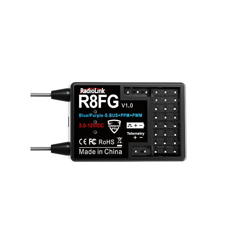R8FG 2.4Ghz 8Ch gyro integrated Receiver for RC8X, RC4GS, RC6GS, etc